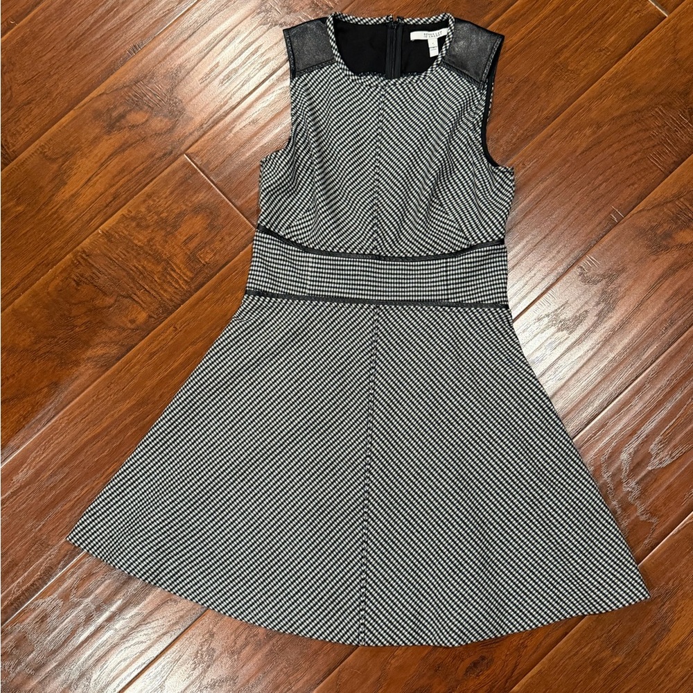 Derek Lam 10 Crosby A-Line Black and White Sleeveless Dress